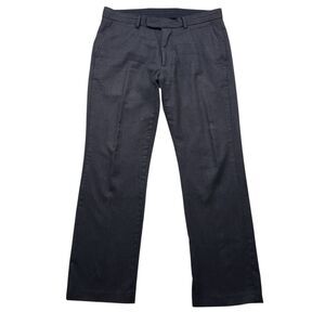 Gap 100% Wool Dress Pants Mens 38 Gray Tweed  Straight Fit Trouser Slacks